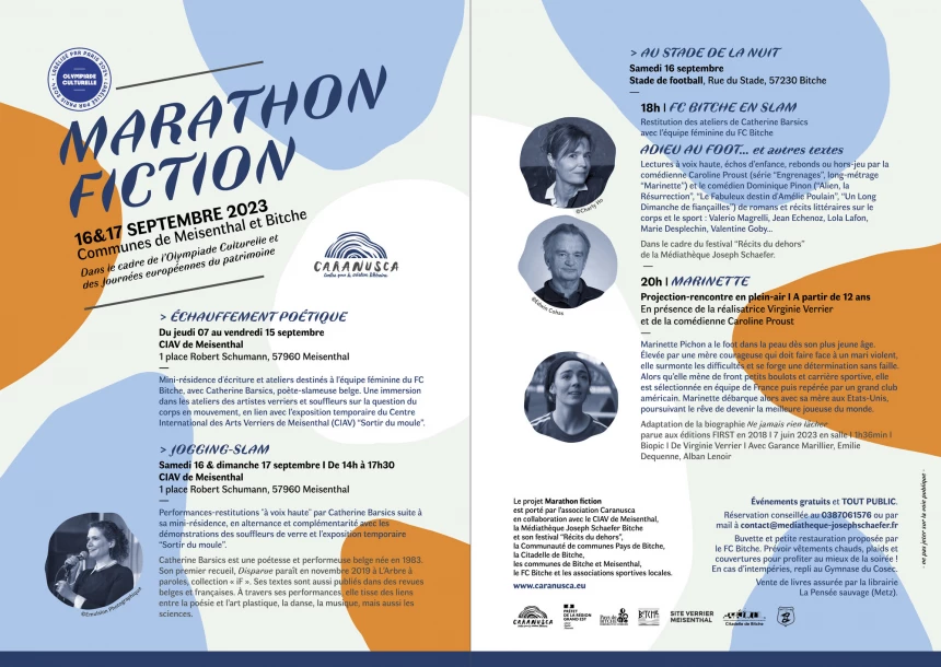 Programme événement Marathon Fiction