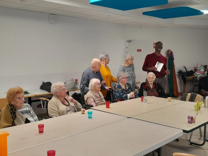 Eddy-L. Harris - Atelier d'écriture à l'EHPAD de Moyenmoutier en novembre
