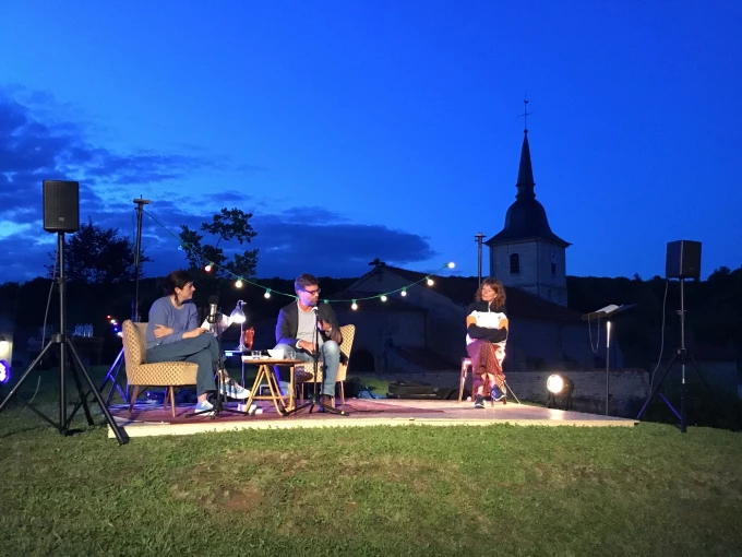 Photo Pleine Lune avec Nicolas Mathier et Agn&egrave;s Sourdillon