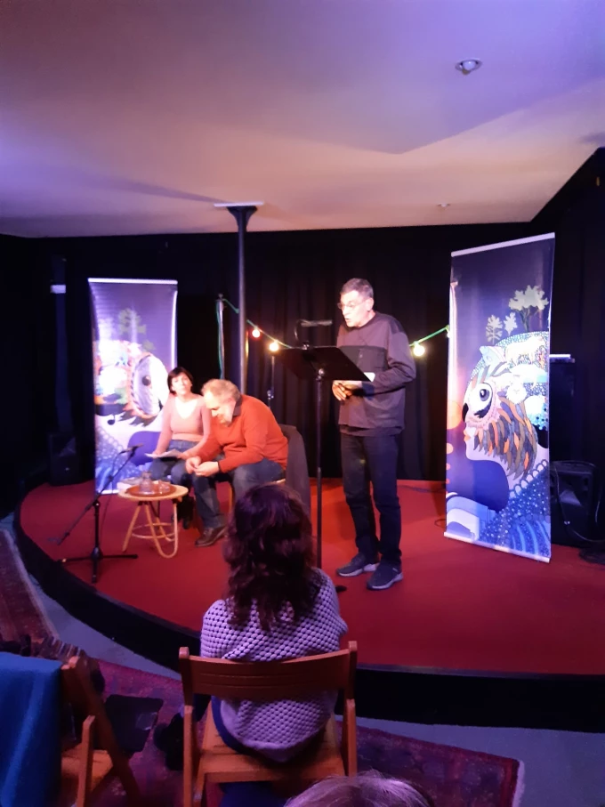 Photo Pleine Lune avec Mathias &Eacute;nard et Serge Maggiani