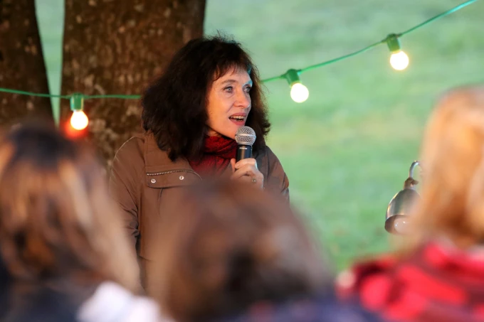 Photo Pleine Lune avec Nancy Huston et Marianne Basler