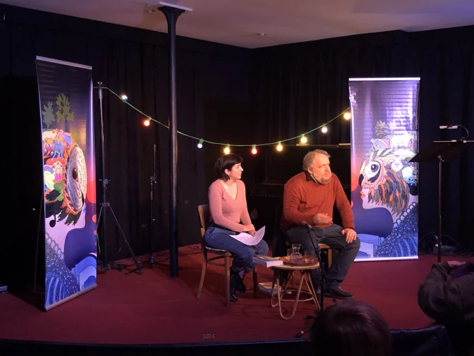 Photo Pleine Lune avec Mathias &Eacute;nard et Serge Maggiani