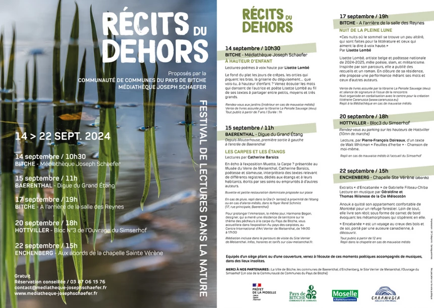 Plaquette complète du festival Récits du dehors