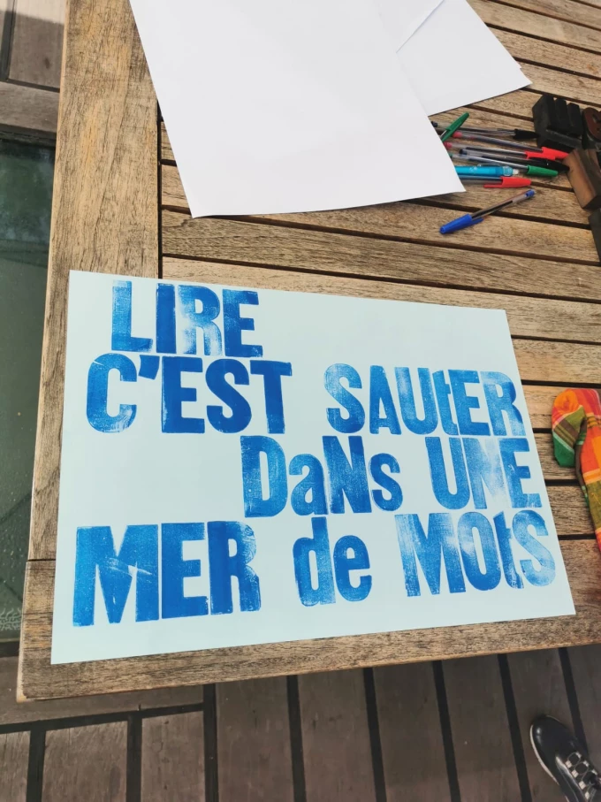 Atelier de "typo&eacute;sie"