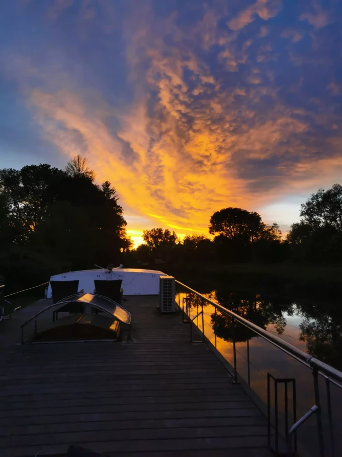 Coucher de soleil &agrave; Asfeld