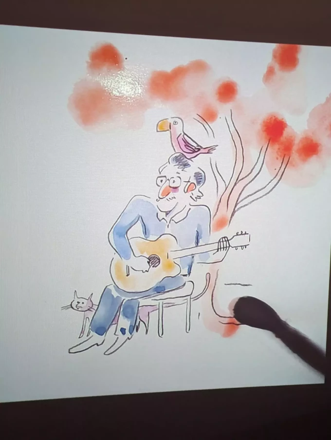 Dessin en direct par Alfred