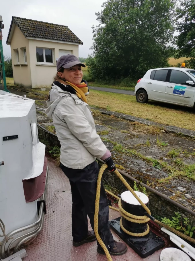 Claire à l&#039;amarrage