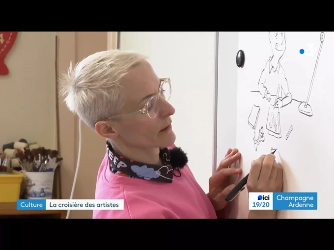 Clothilde Delacroix, extrait du reportage de France 3 Champagne-Ardenne