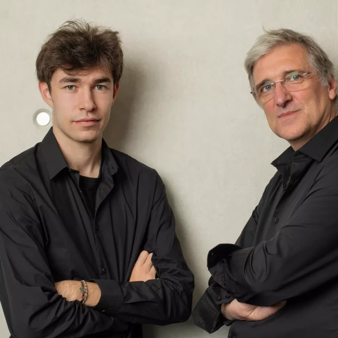 Portraits de L&eacute;o et Jo&euml;l Egloff